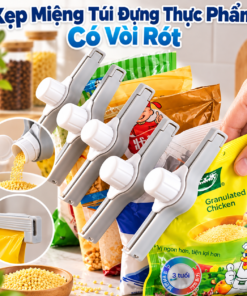 Kẹp Miệng Túi Đựng Thực Phẩm Có Vòi Rót, Kẹp Đóng Túi Kín Chống Ẩm, Bảo Quản Gia Vị, Đồ Ăn Vặt, Túi Bột Tiện Lợi