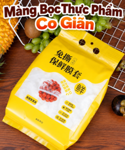Màng Bọc Thực Phẩm Co Giãn Dùng 1 Lần Bọc Đĩa Bát Thực Phẩm An Toàn Tủ Lạnh Tiện Lợi