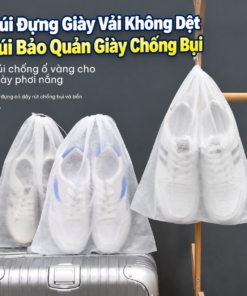 Túi Đựng Giày Vải Không Dệt, Túi Bảo Quản Giày Chống Bụi, Túi Phơi Giày Chống Ố Vàng, Dày Dặn