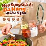 Hộp Đựng Gia Vị Đa Năng Nhiều Ngăn, Hũ Đựng Muối Tiêu Bột Ngọt Kín Khí, Khay Đựng Gia Vị Nhà Bếp Tiện Lợi, Vị Gọn Gàng