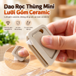 Dao Rọc Thùng Mini Lưỡi Gốm Ceramic Có Nam Châm, Dao Mở Hộp An Toàn, Dụng Cụ Cắt Băng Keo Thùng Carton, Nhỏ Gọn Tiện Lợi