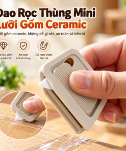 Dao Rọc Thùng Mini Lưỡi Gốm Ceramic Có Nam Châm, Dao Mở Hộp An Toàn, Dụng Cụ Cắt Băng Keo Thùng Carton, Nhỏ Gọn Tiện Lợi