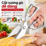 Kéo Bếp Đa Năng Inox, Kéo Cắt Gà Vịt Cá, Kéo Cắt Xương Gà Thịt Chắc Khỏe, Kéo Nhà Bếp Cỡ Lớn Bền Sắc