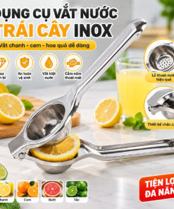 Dụng Cụ Vắt Nước Trái Cây Inox Cầm Tay, Kẹp Vắt Chanh Cam, Dụng Cụ Ép Nước Hoa Quả Thủ Công Cho Nhà Bếp, Quán Ăn