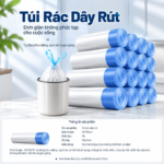 Túi Rác Dây Rút, Túi Rác Có Quai Xách Tự Động Thu Miệng, Túi Đựng Rác Nhà Bếp Tiện Lợi