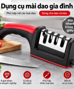 Dụng Cụ Mài Dao Đa Năng, Đá Mài Dao Kéo Gia Đình, Mài Sắc Dao Kéo Nhanh Chóng, Dụng Cụ Mài Dao Nhà Bếp Tiện Lợi
