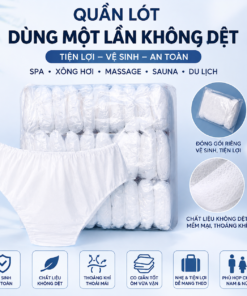 Quần Lót Dùng Một Lần Không Dệt, Quần Lót Nam Nữ Tiện Lợi Cho Spa, Xông Hơi, Massage, Sauna, Đóng Gói Riêng