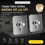 Đinh Dán Tường Không Cần Khoan, Móc Dán Treo Tường Siêu Dính, Miếng Dán Thay Vít, Treo Tranh
