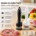 Dụng Cụ Dần Thịt Inox Làm Mềm Thịt, Dần Gân Bò, Bít Tết, Thịt Heo, Thịt Nướng BBQ Tiện Lợi