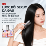 Lược Bôi Serum Da Đầu Có Bi Lăn Inox 6 Răng, Lược Dẫn Tinh Dầu Tóc, Dụng Cụ Thoa Dưỡng Chất, Massage Chăm Sóc Da Đầu Tại