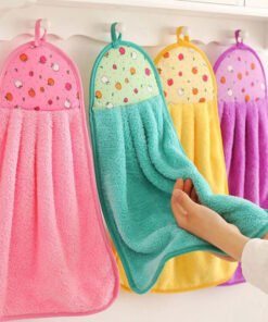 Khăn Lau Tay San Hô Treo Bếp Thấm Hút Nhanh Khăn Lau Tay Nhà Bếp Nhà Tắm Mềm Mịn